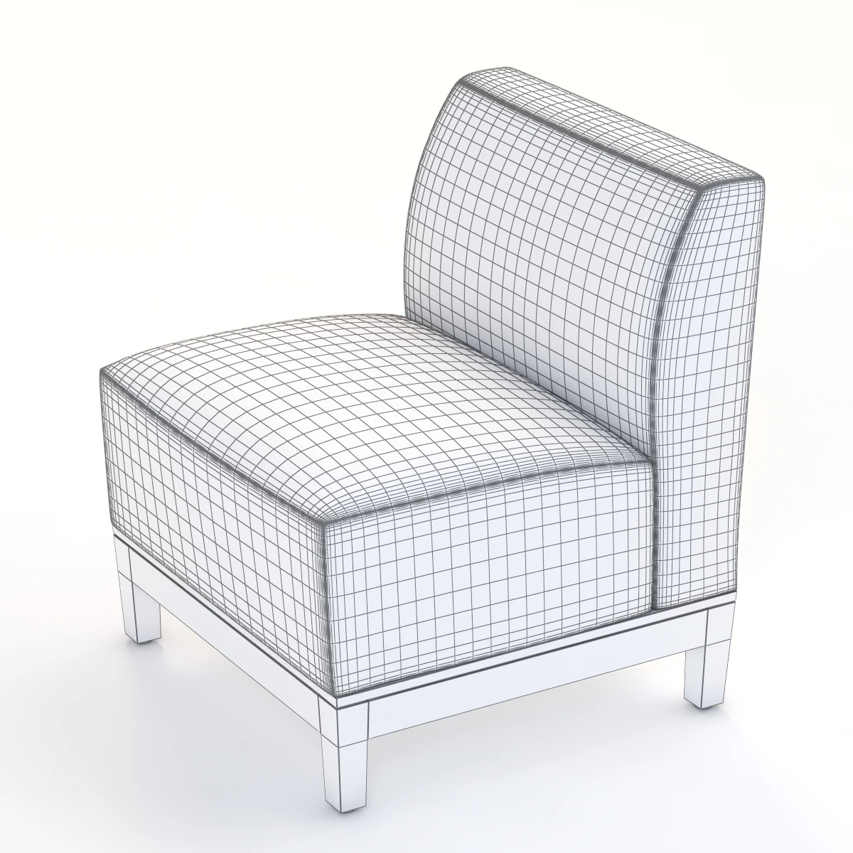 Brava Platform Chair Armless 860-11 3D Model_016