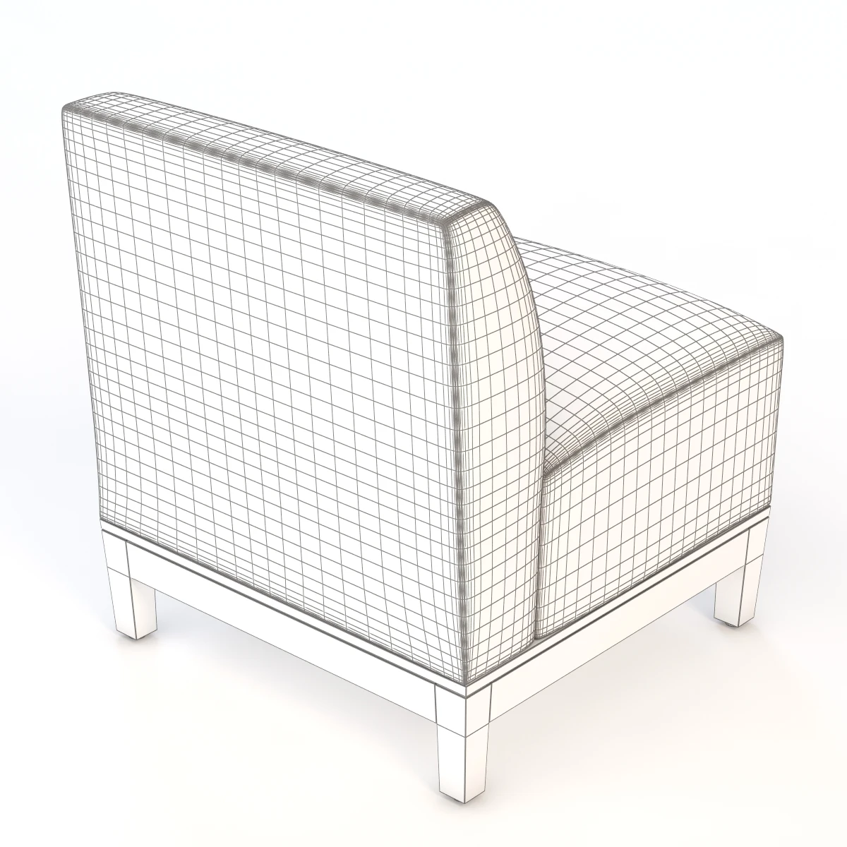 Brava Platform Chair Armless 860-11 3D Model_014