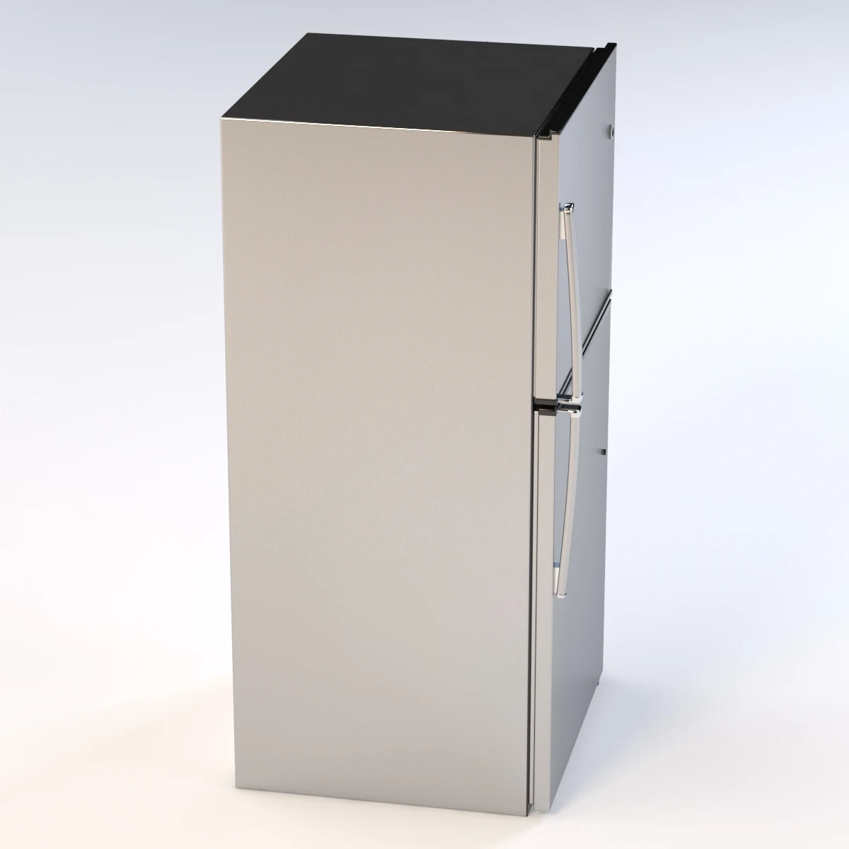 Energy Star 21.2 Cu. Ft. Stainless Top-Freezer Refrigerator 3D Model_04