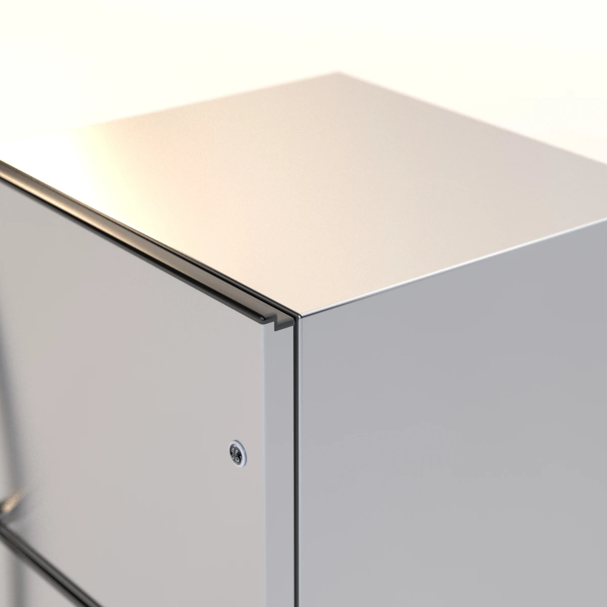 Energy Star 21.2 Cu. Ft. Stainless Top-Freezer Refrigerator 3D Model_07