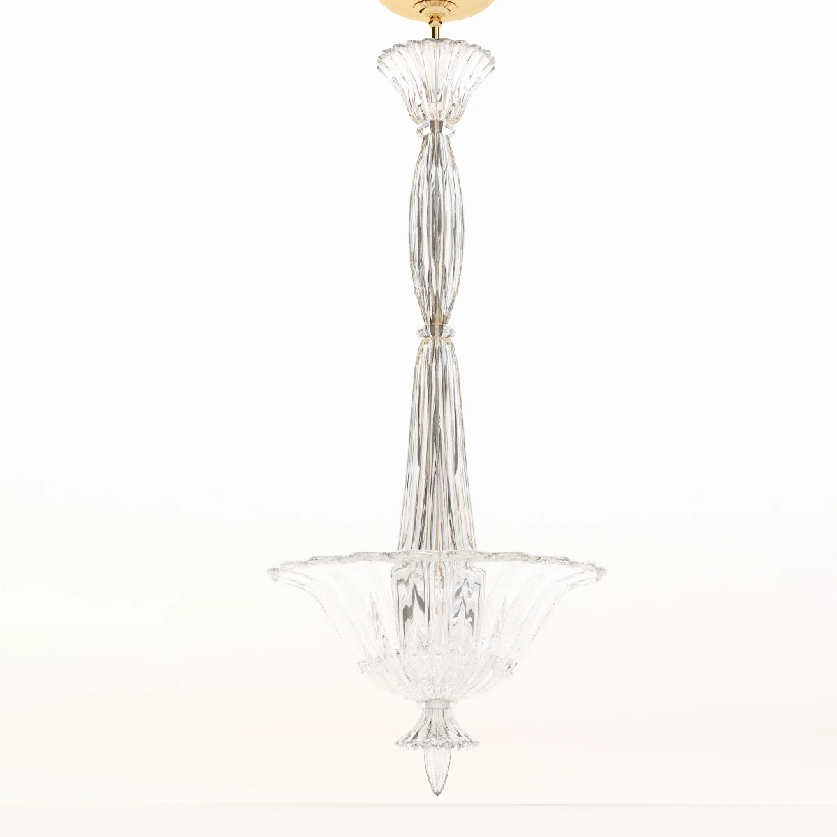 Fluted Murano Glass Chandelier 3D Model_06
