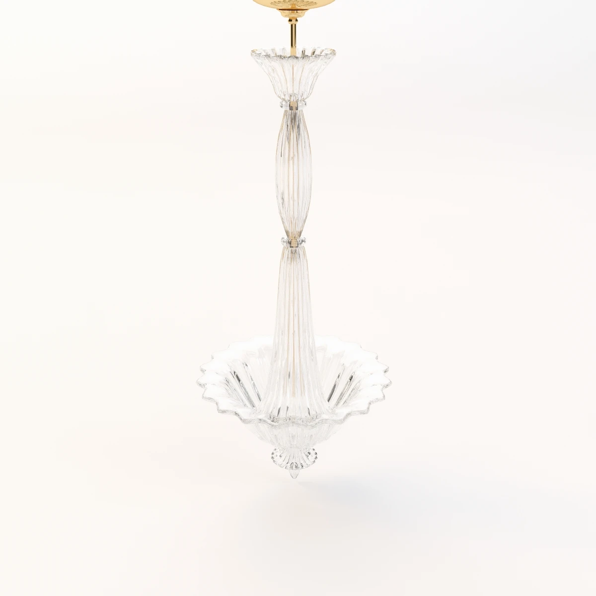 Fluted Murano Glass Chandelier 3D Model_03