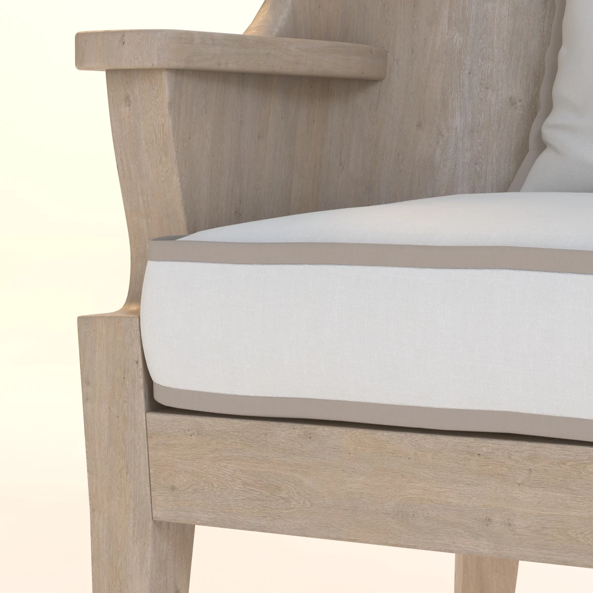 Formations Wooden Barrel Wing Chair 3D Model_06