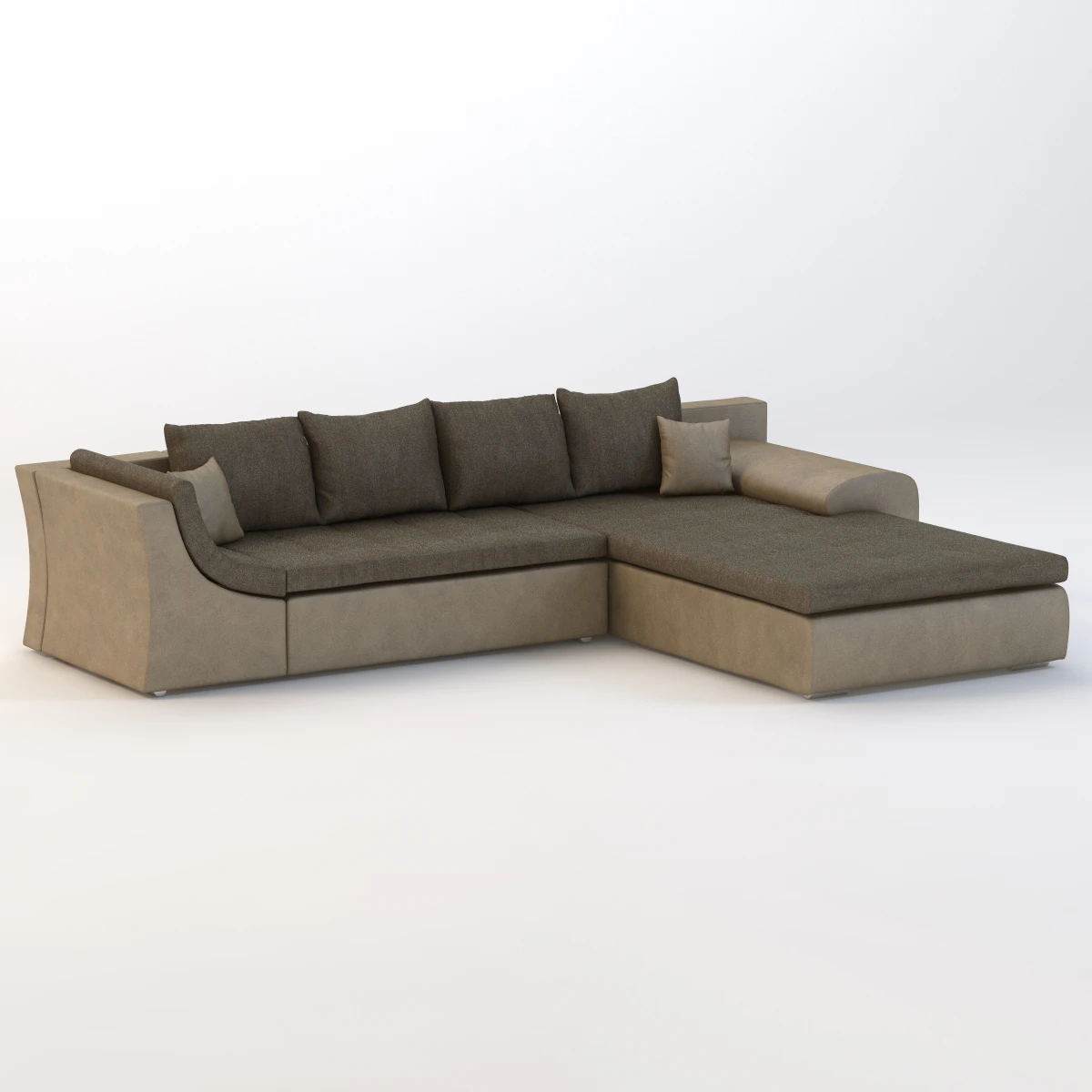 Gardini L Kanape Sofa 3D Model_01
