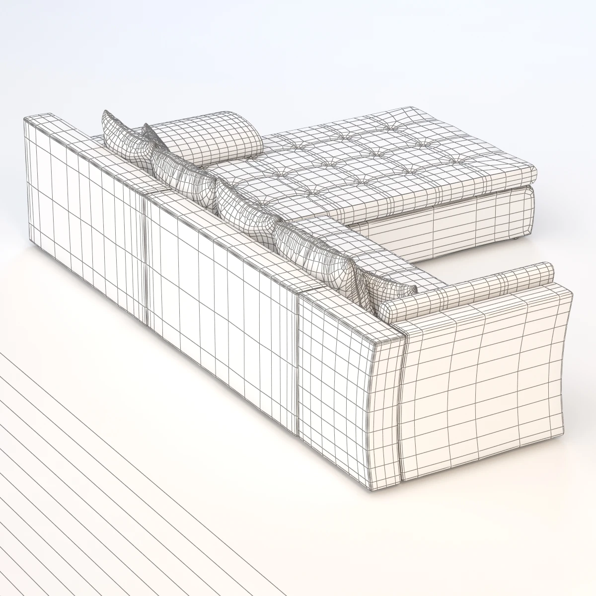 Gardini L Kanape Sofa 3D Model_012