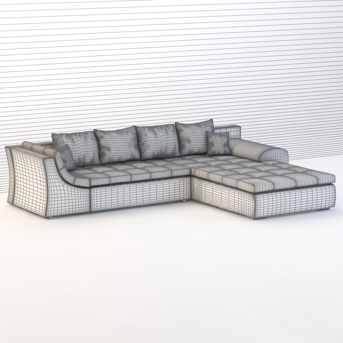 Gardini L Kanape Sofa 3D Model_09