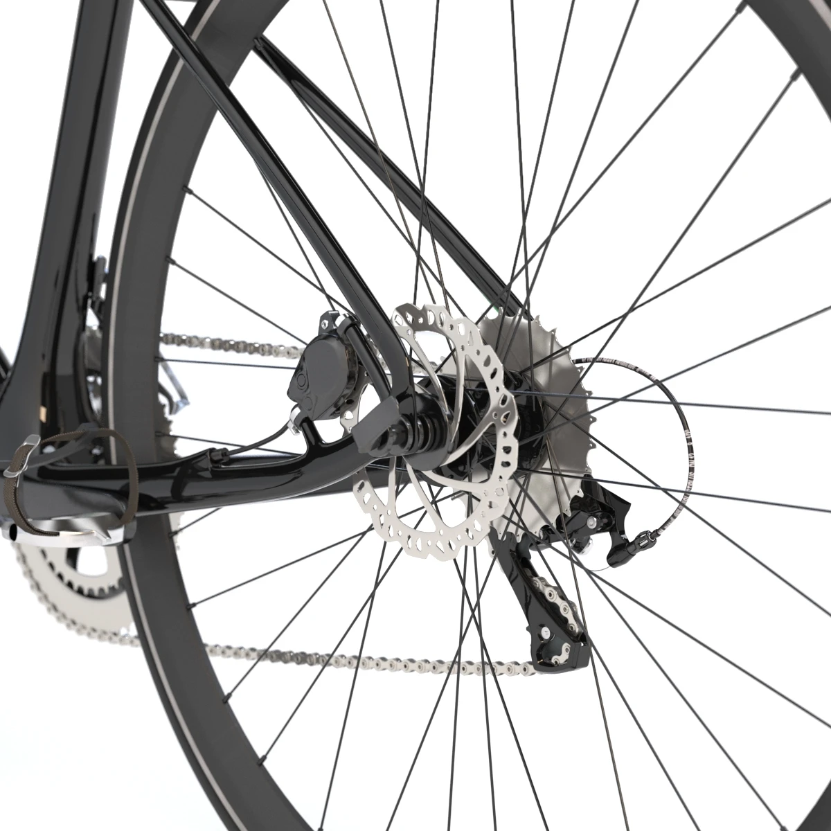 Giant Fastroad Cm1 Black Bicycle 3D Model_012