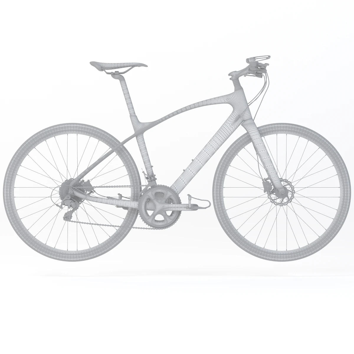 Giant Fastroad Cm1 Black Bicycle 3D Model_020