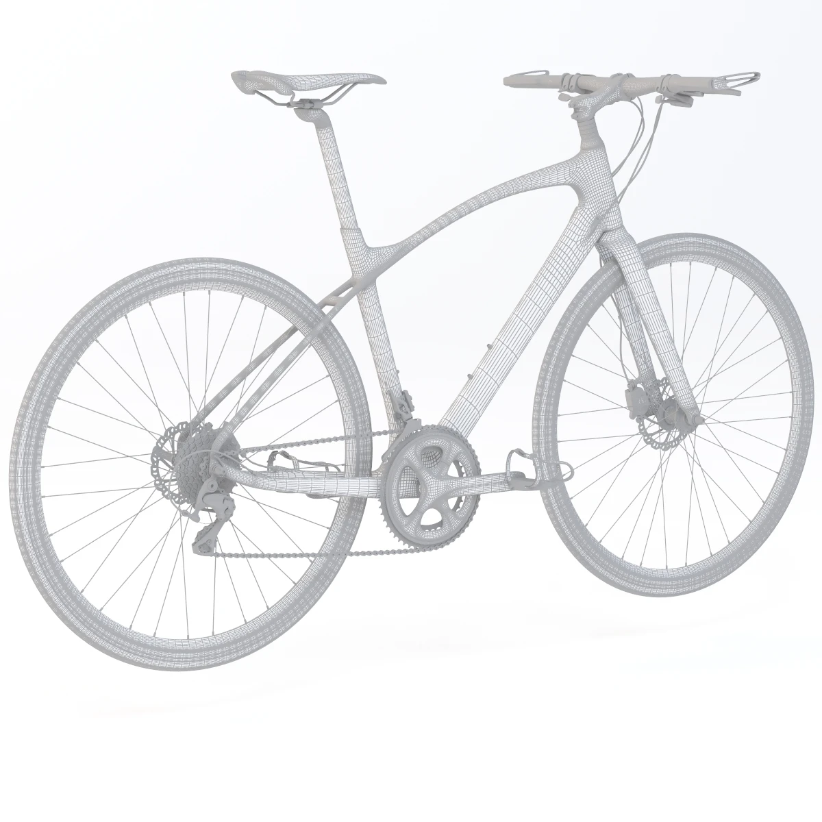 Giant Fastroad Cm1 Black Bicycle 3D Model_018