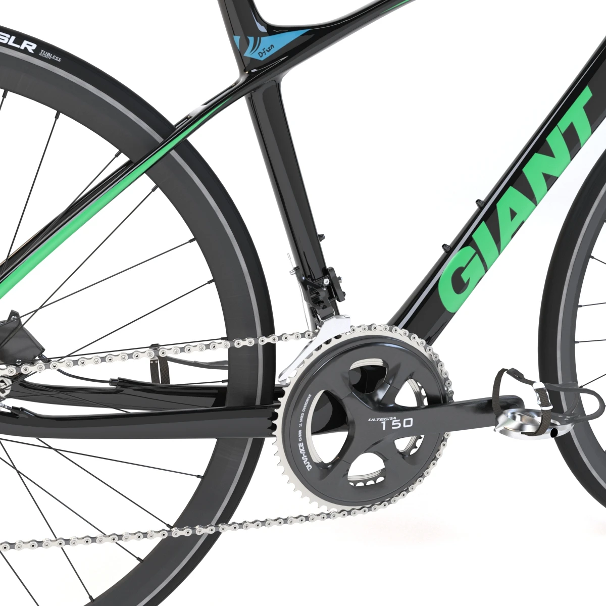 Giant Fastroad Cm1 Black Bicycle 3D Model_016