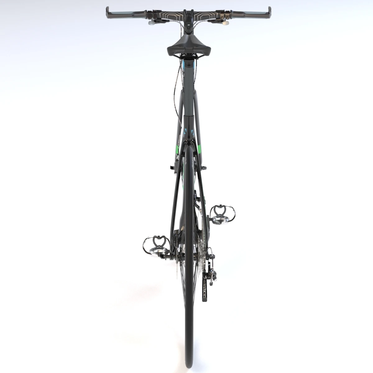 Giant Fastroad Cm1 Black Bicycle 3D Model_04