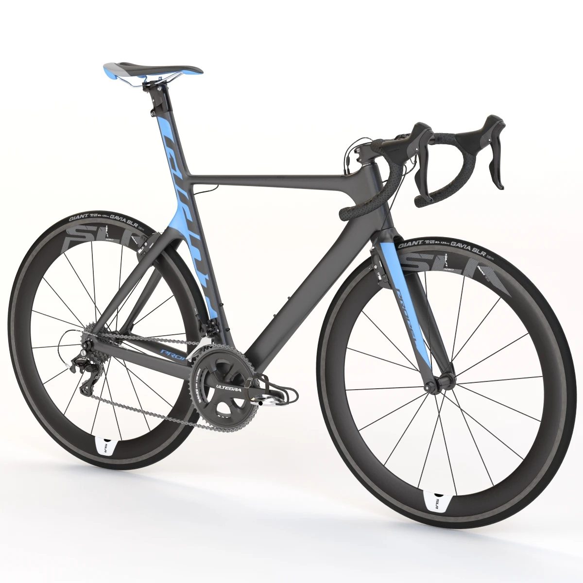 Giant Propel Advanced Sl-2 Blue-Ash Lightweight Sprinter Bicycle 3D Model_01