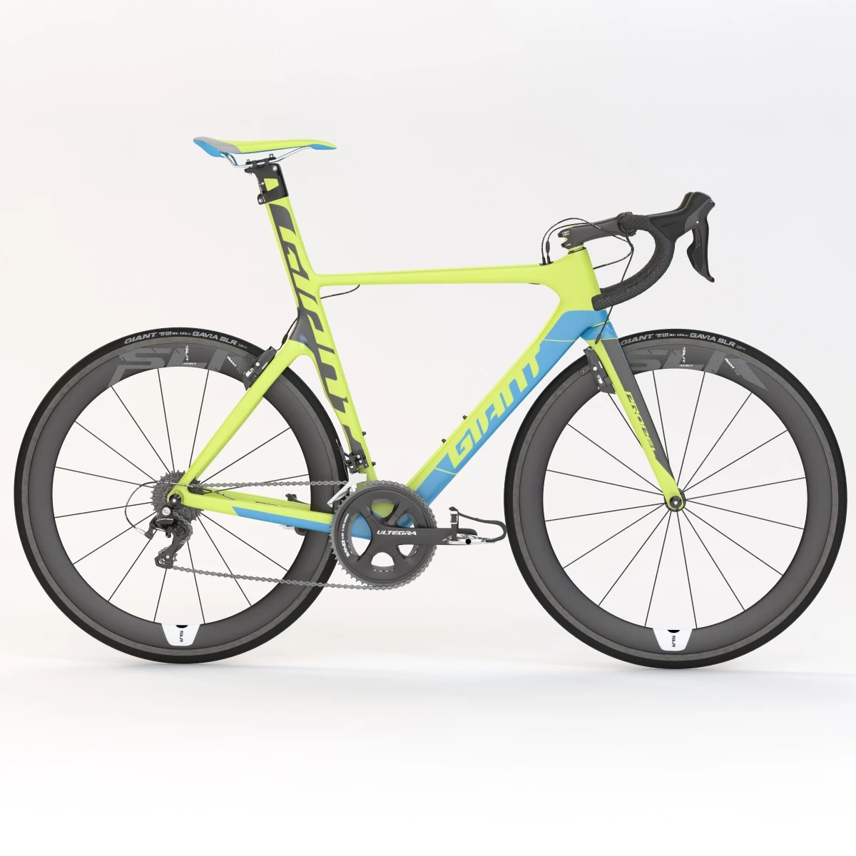 Giant Propel Advanced Sl-2 Green-Blue Lightweight Sprinter Bicycle 3D Model_04