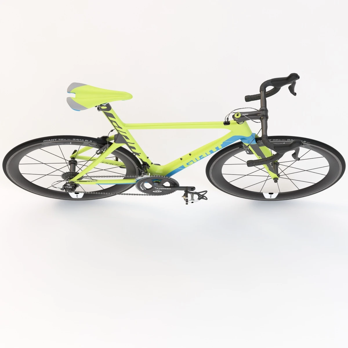 Giant Propel Advanced Sl-2 Green-Blue Lightweight Sprinter Bicycle 3D Model_06