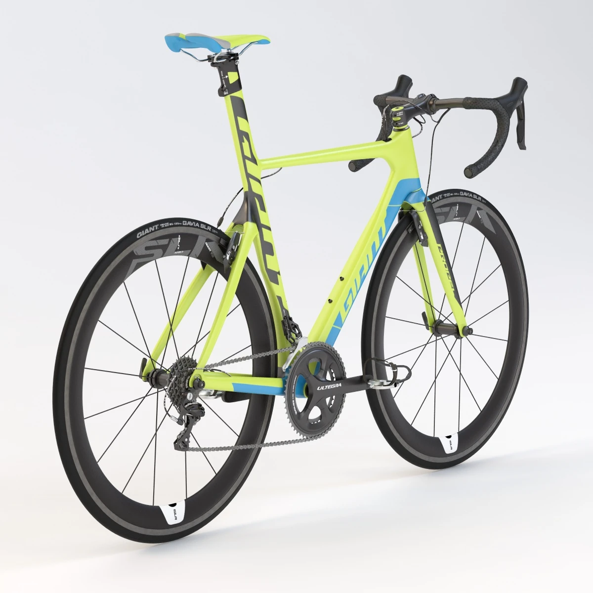 Giant Propel Advanced Sl-2 Green-Blue Lightweight Sprinter Bicycle 3D Model_011