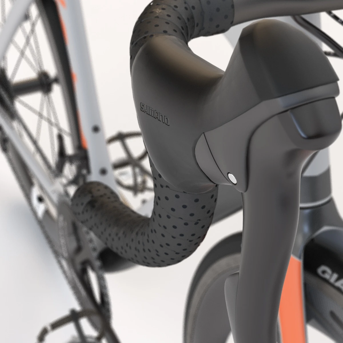 Giant Propel Advanced Sl-2 Orange Grey Black Lightweight Sprinter Bicycle 3D Model_021