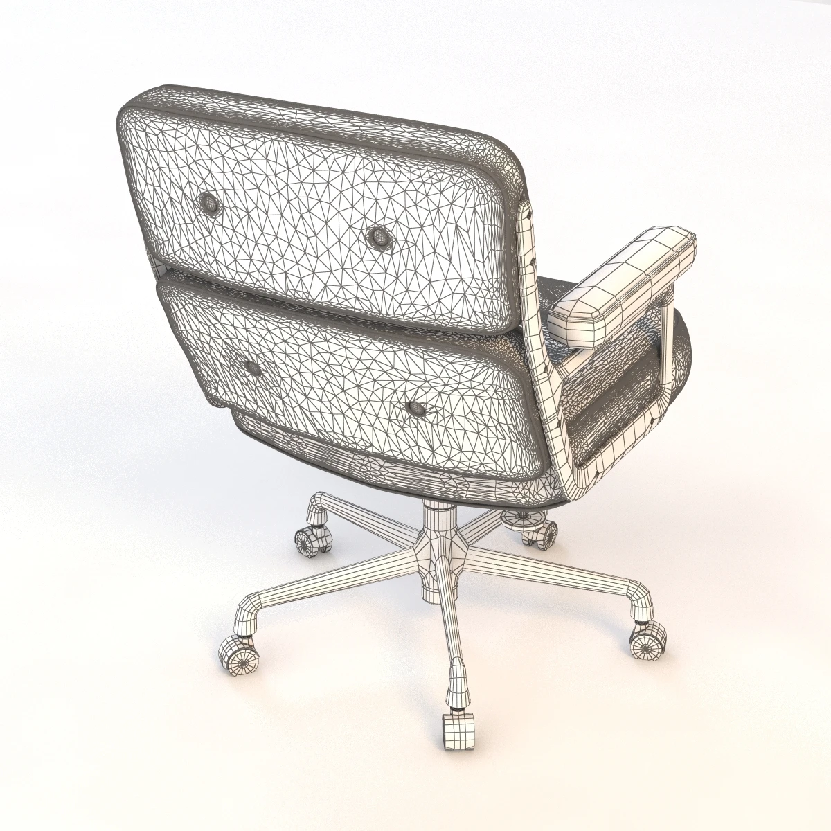 Herman Miller Eames Executive Chair V1 3D Model_012