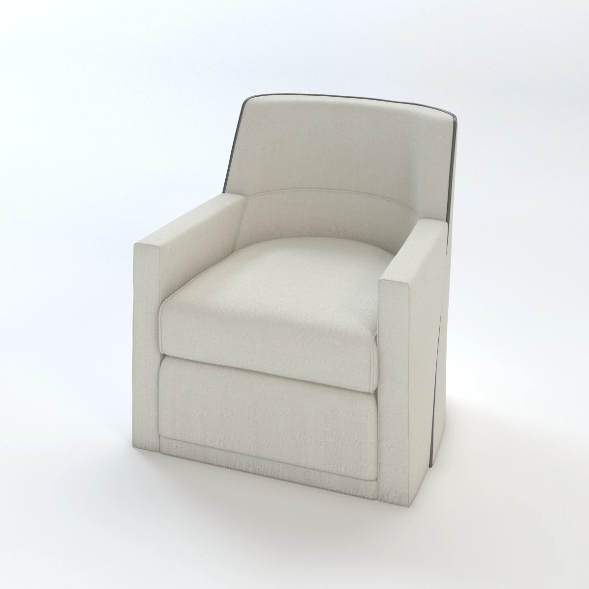 Giro Swivel Lounge Chair 3D Model_03