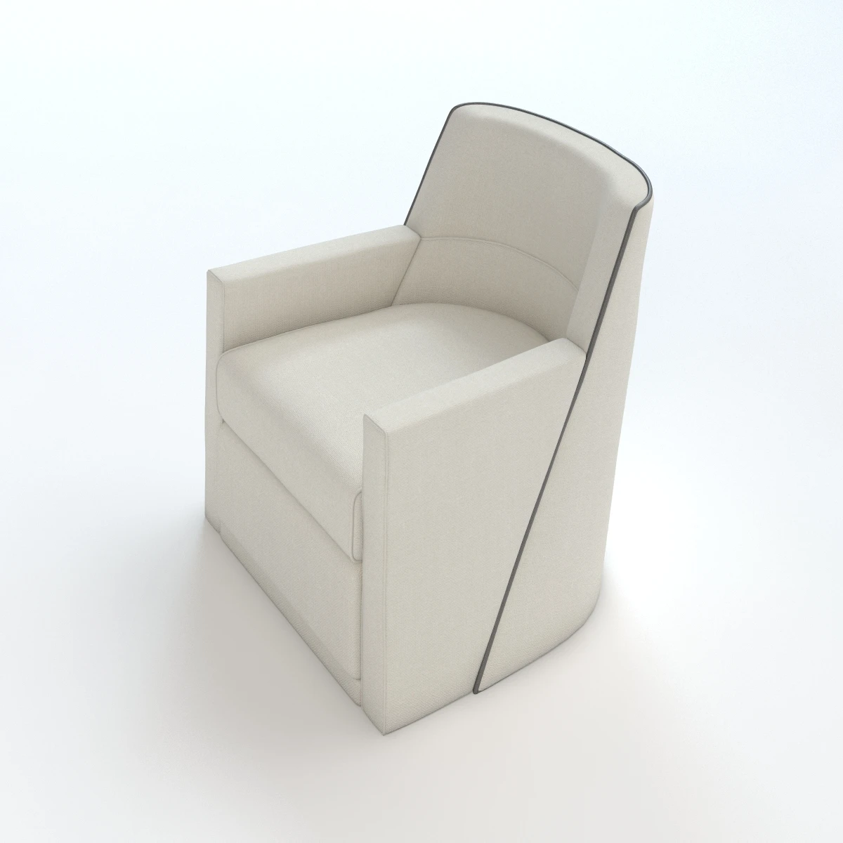 Giro Swivel Lounge Chair 3D Model_04