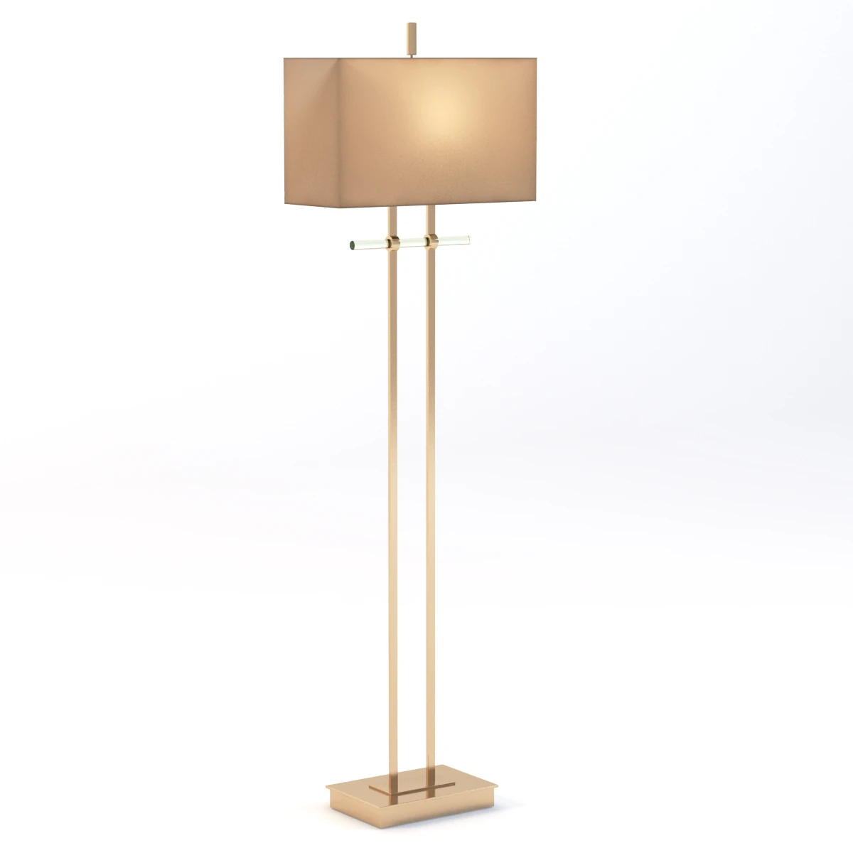 Glass Floor Lamp 3D Model_01