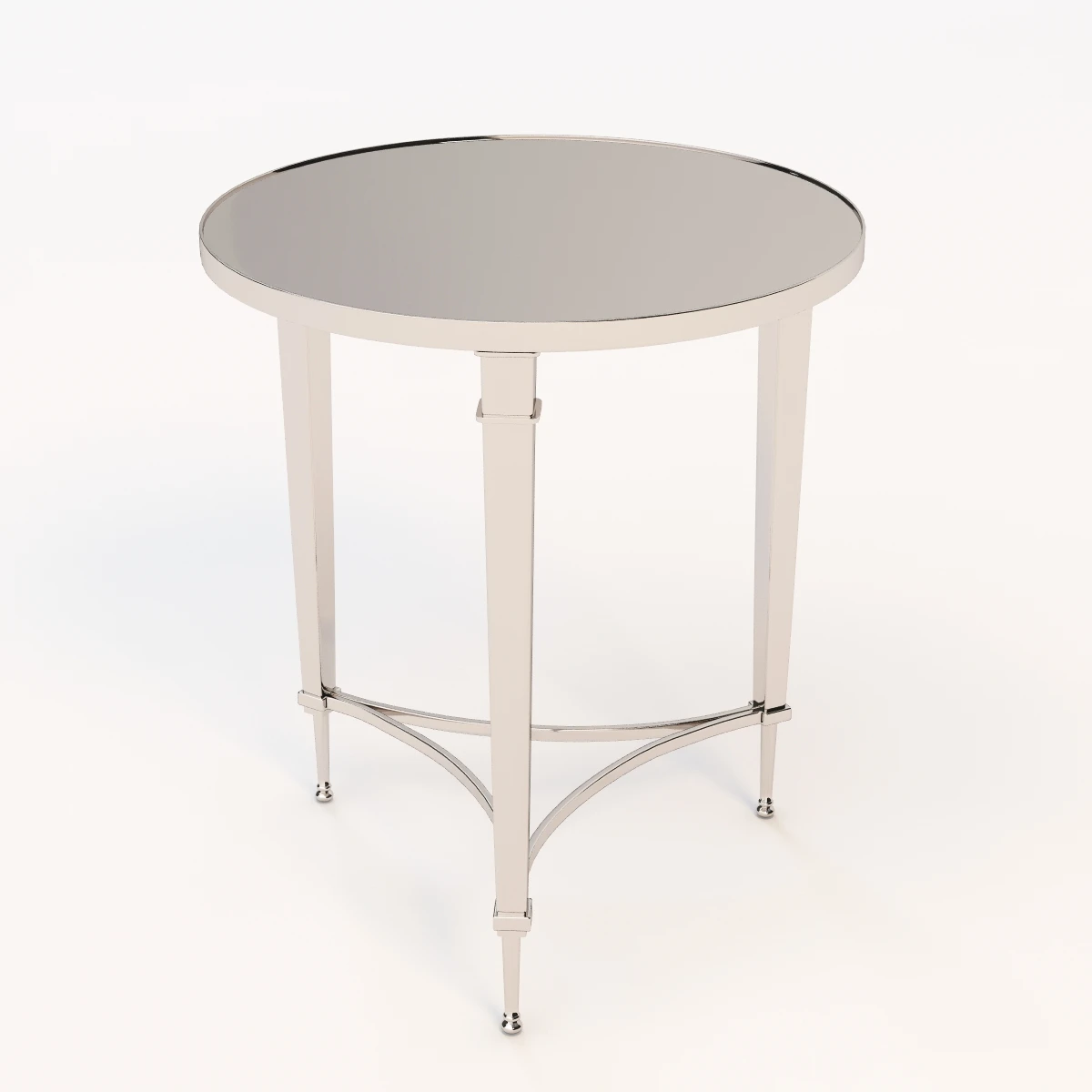Global Views French Nickel End Table 3D Model_04