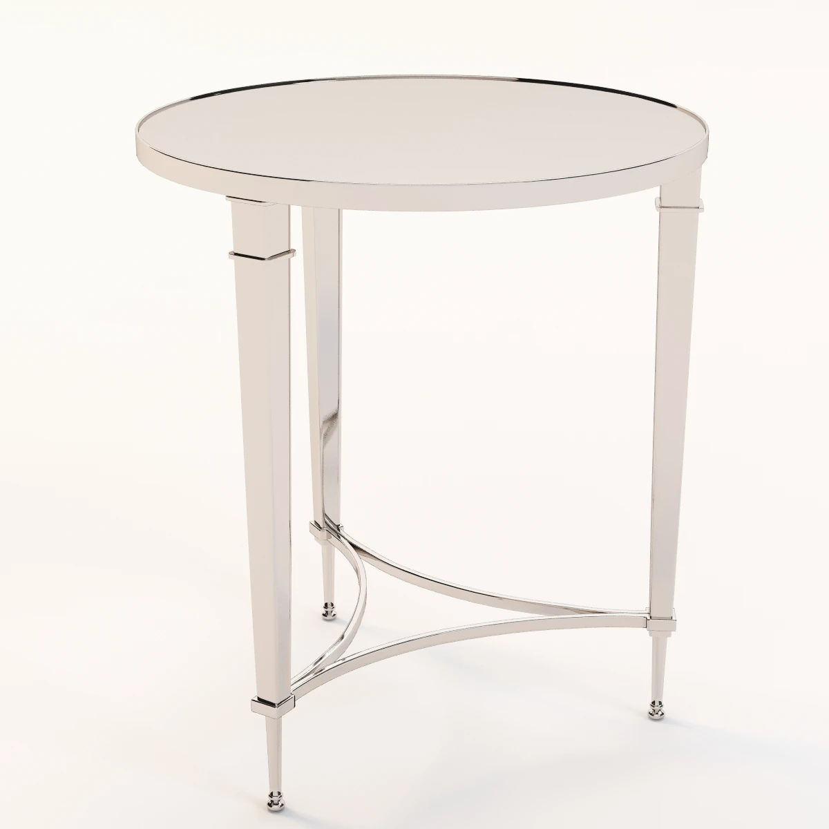 Global Views French Nickel End Table 3D Model_07