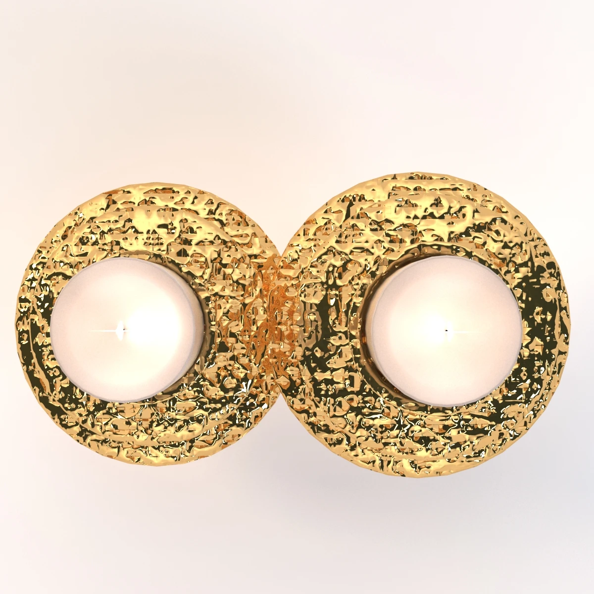 Gold Zulu Candleholder 3D Model_06