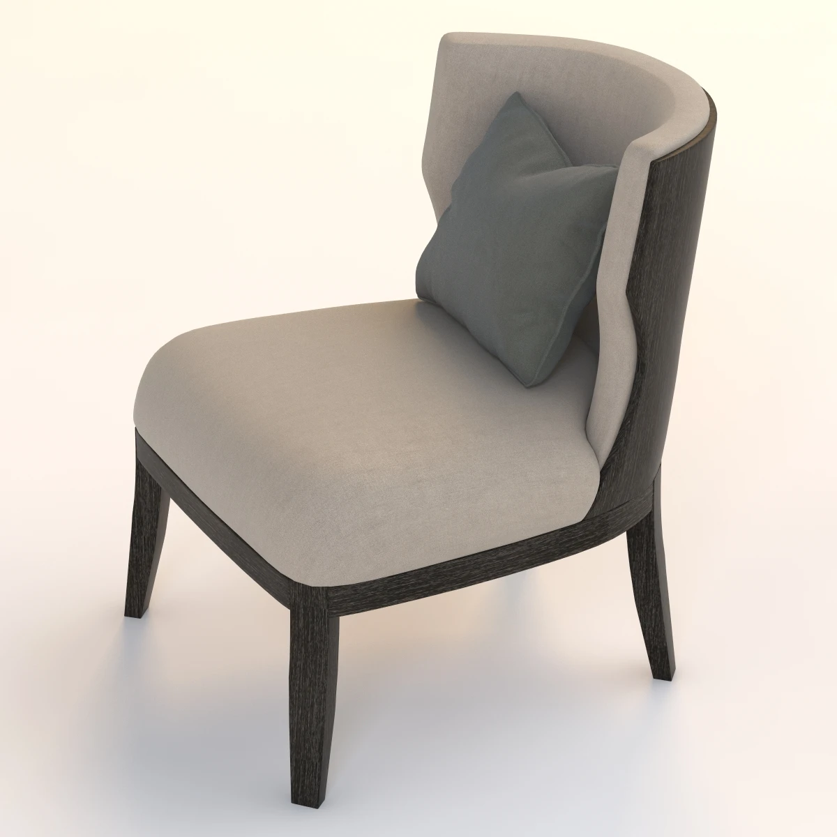 Grace Wood Armchair 3D Model_05