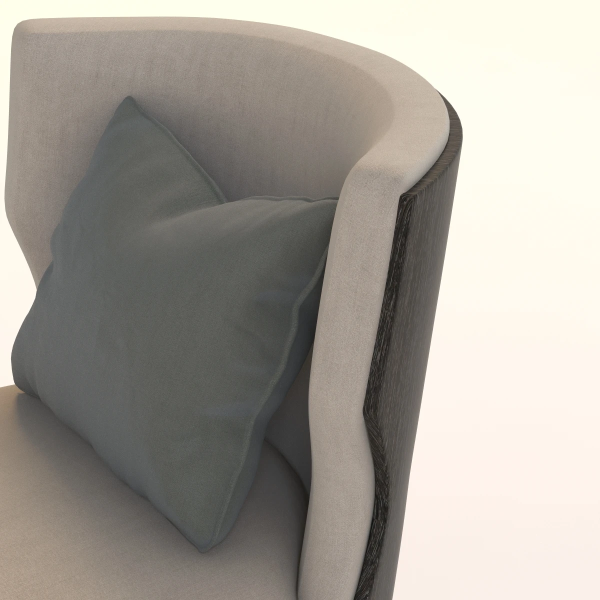 Grace Wood Armchair 3D Model_04