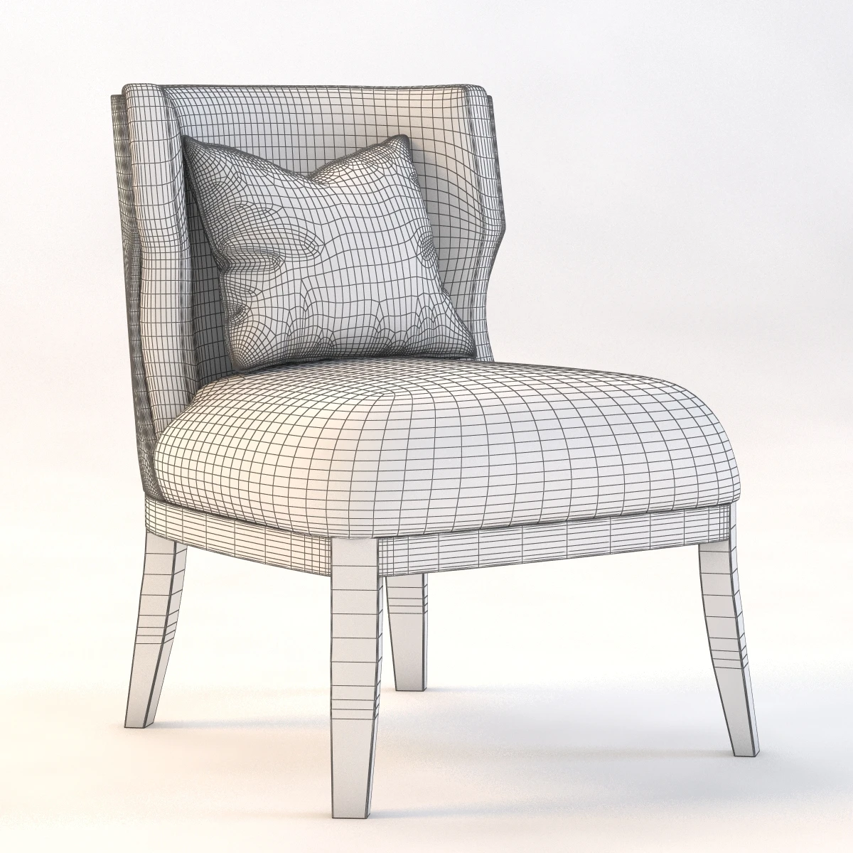 Grace Wood Armchair 3D Model_08