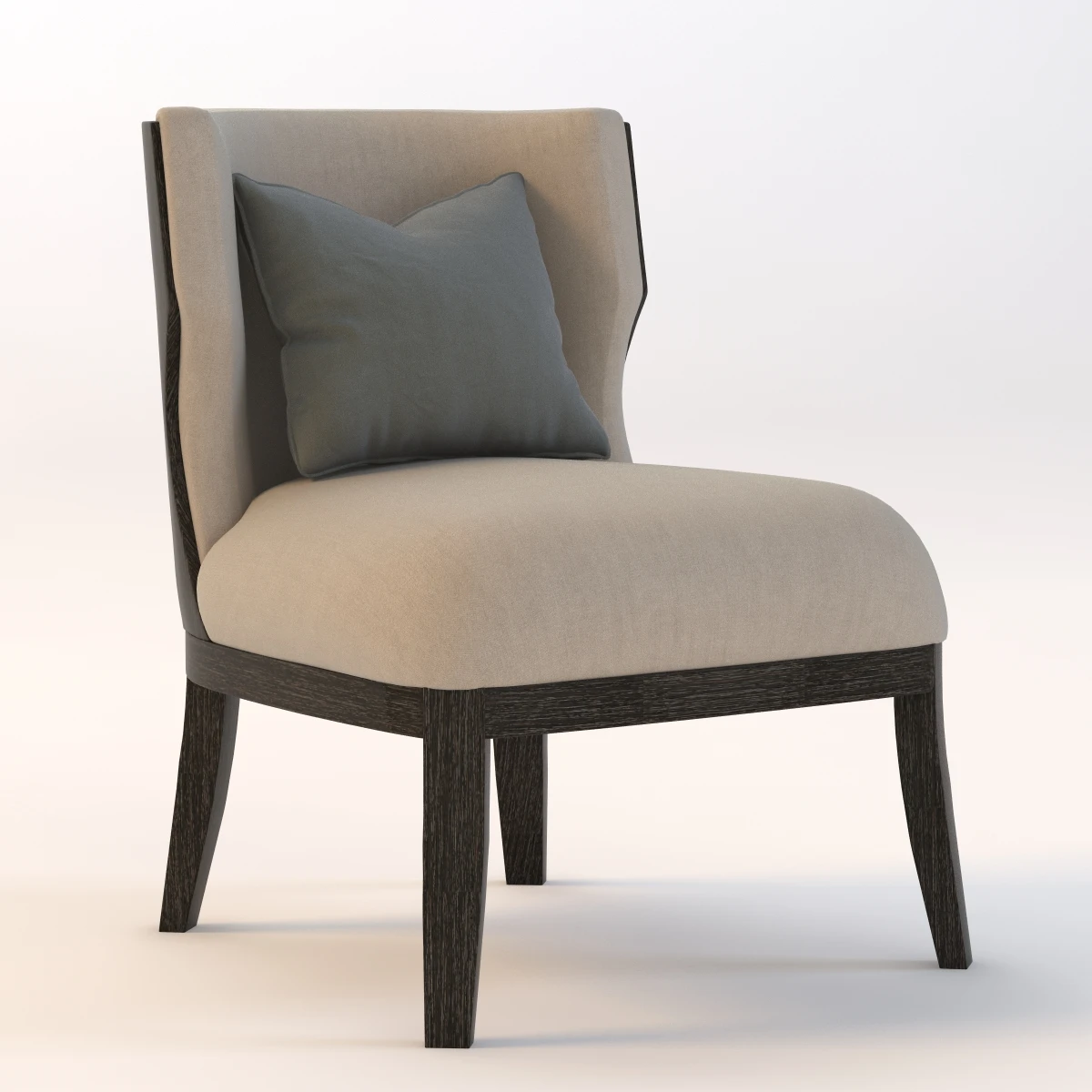 Grace Wood Armchair 3D Model_01