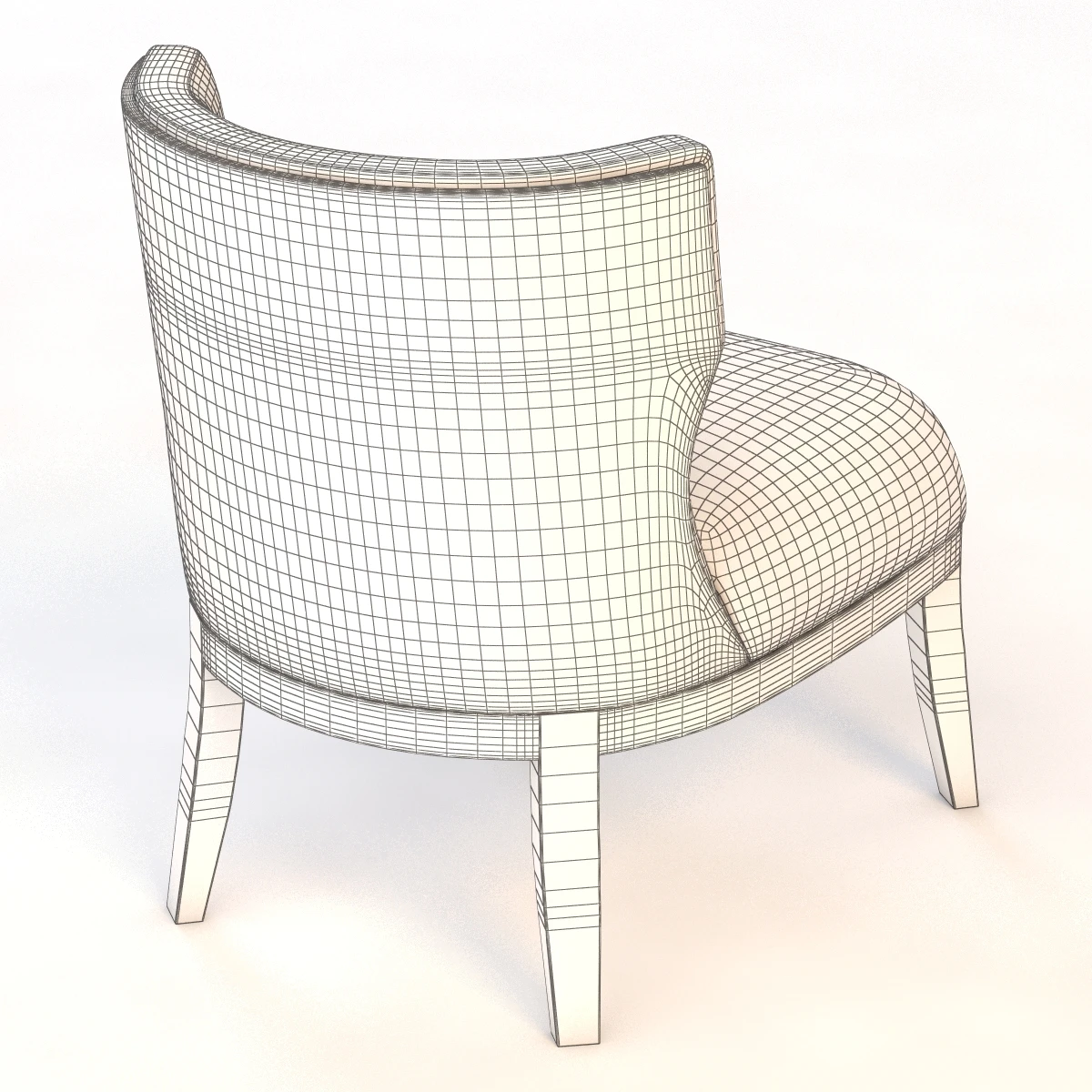 Grace Wood Armchair 3D Model_012
