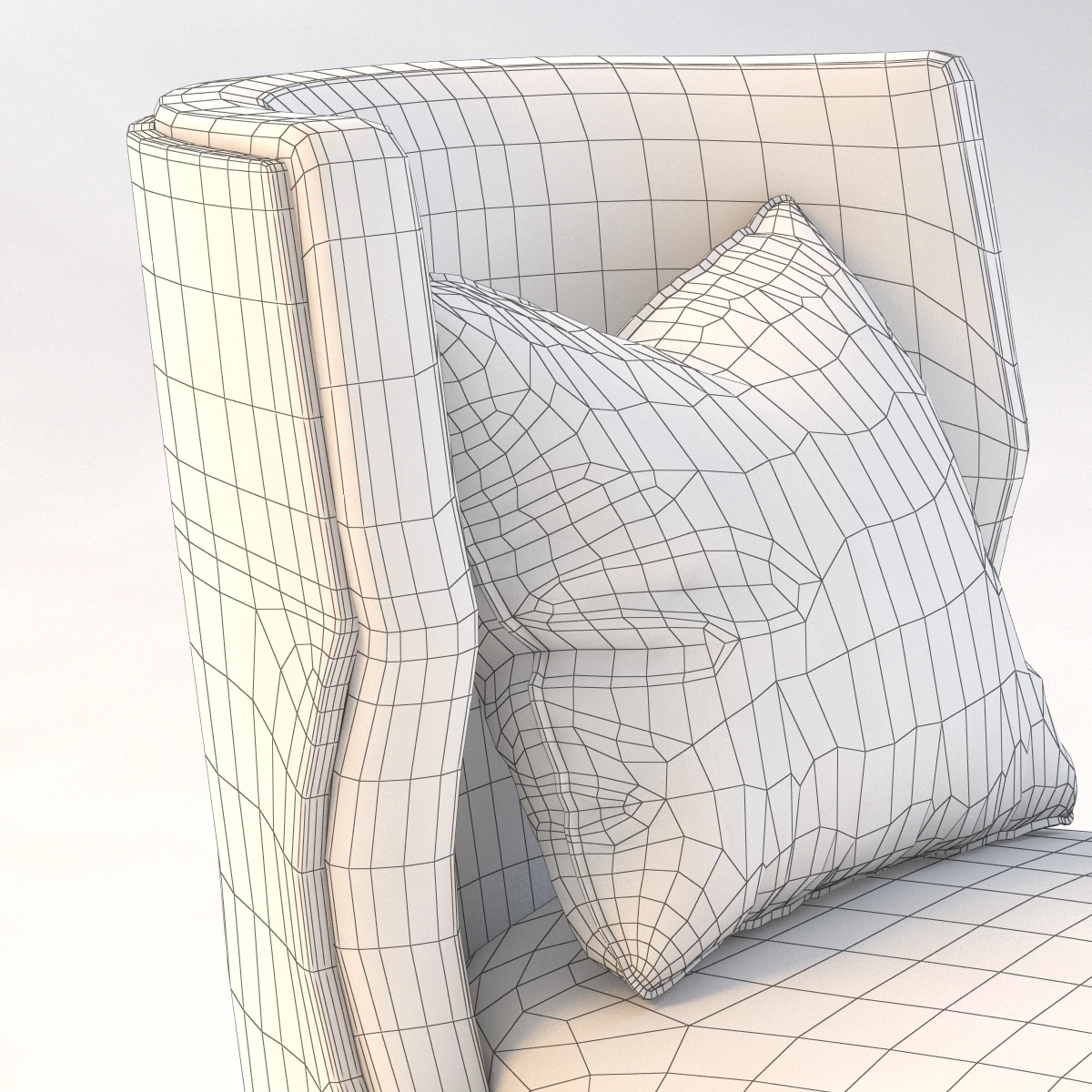 Grace Wood Armchair 3D Model_011