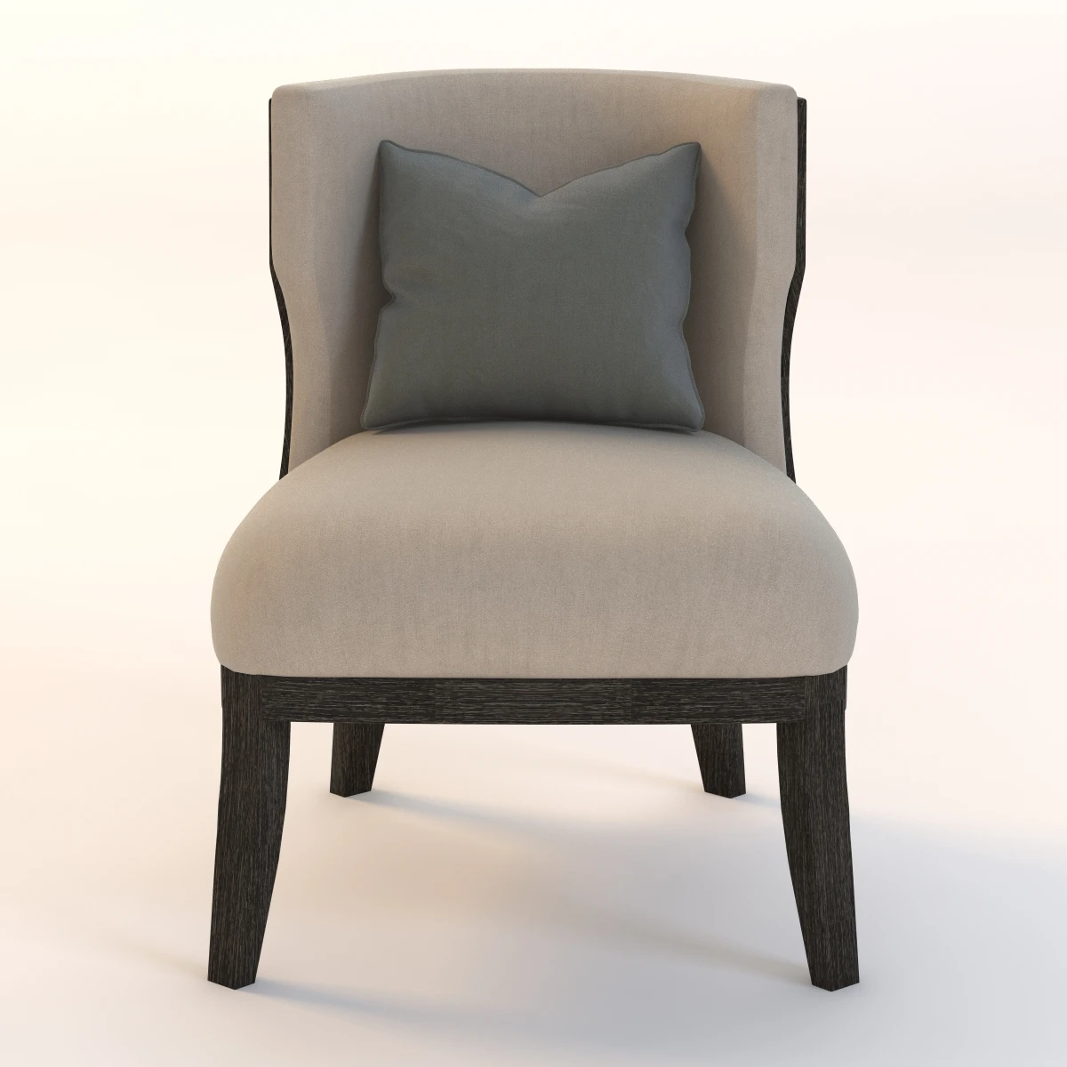 Grace Wood Armchair 3D Model_07