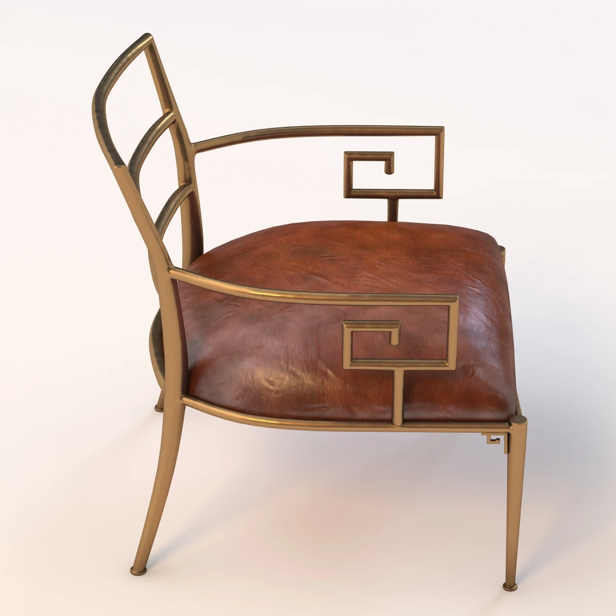 Greek Key Armchair 3D Model_03