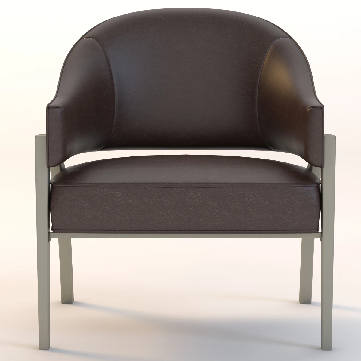 Kagney Leather Occasional Chair 3D Model_08