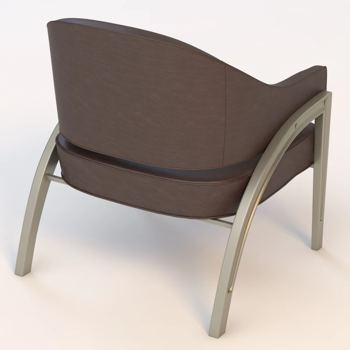 Kagney Leather Occasional Chair 3D Model_04