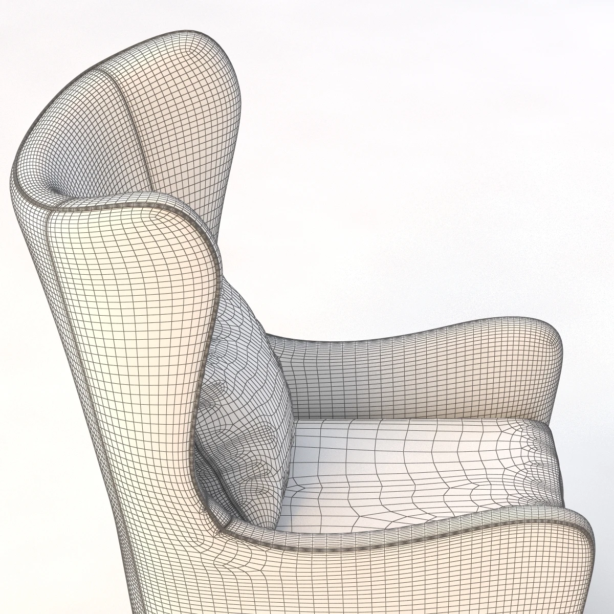 Jackson Wing Chair 3D Model_010