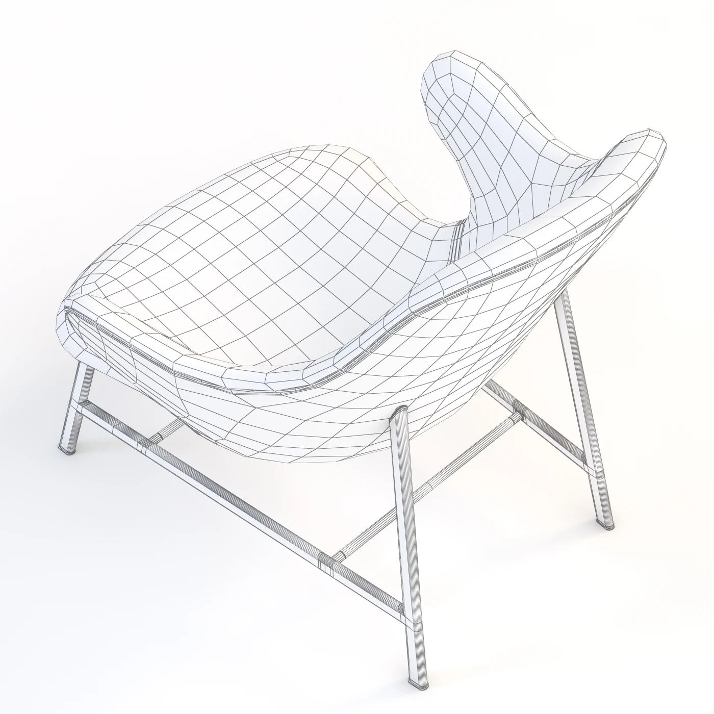 Jaime Hayon Catch Lounge Chair 3D Model_015