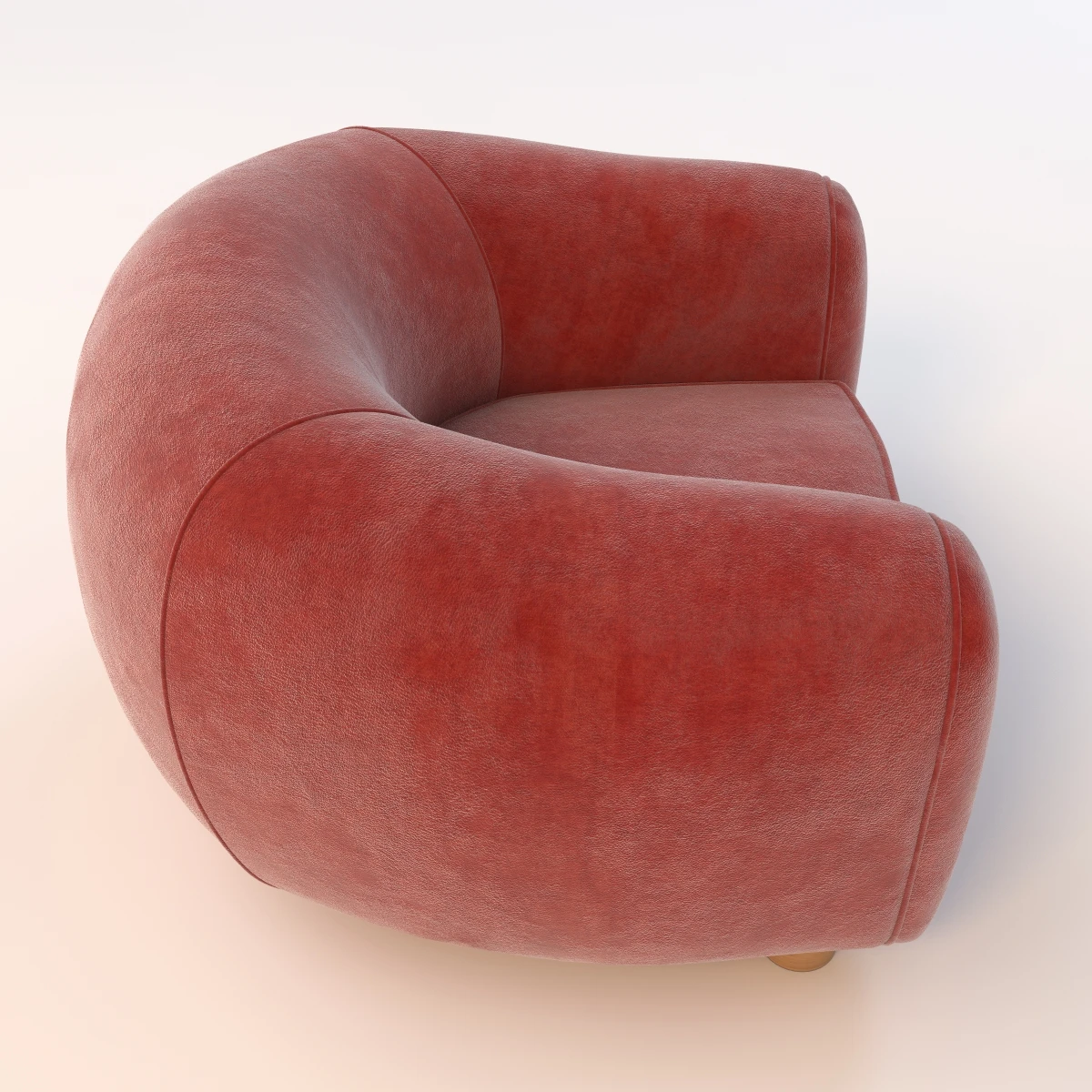 Jean Royere Polar Chair 3D Model_06