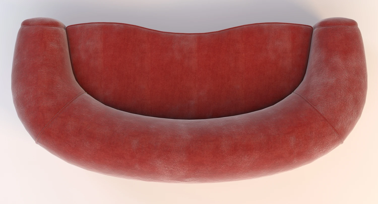 Jean Royere Sofa 3D Model_07