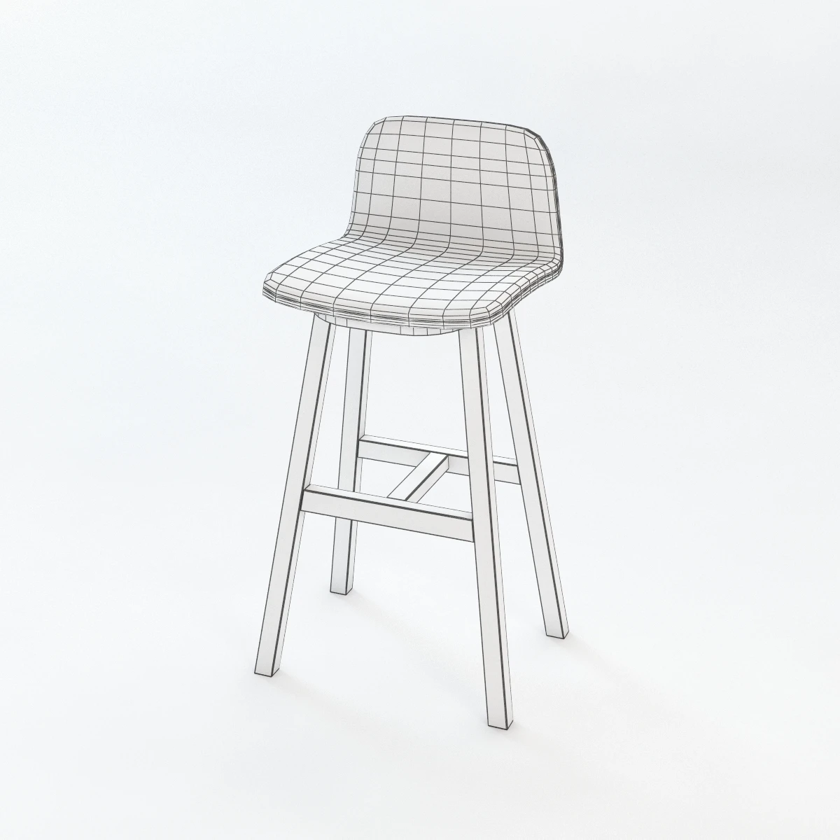 Kuskoa Bar Stool 3D Model_07