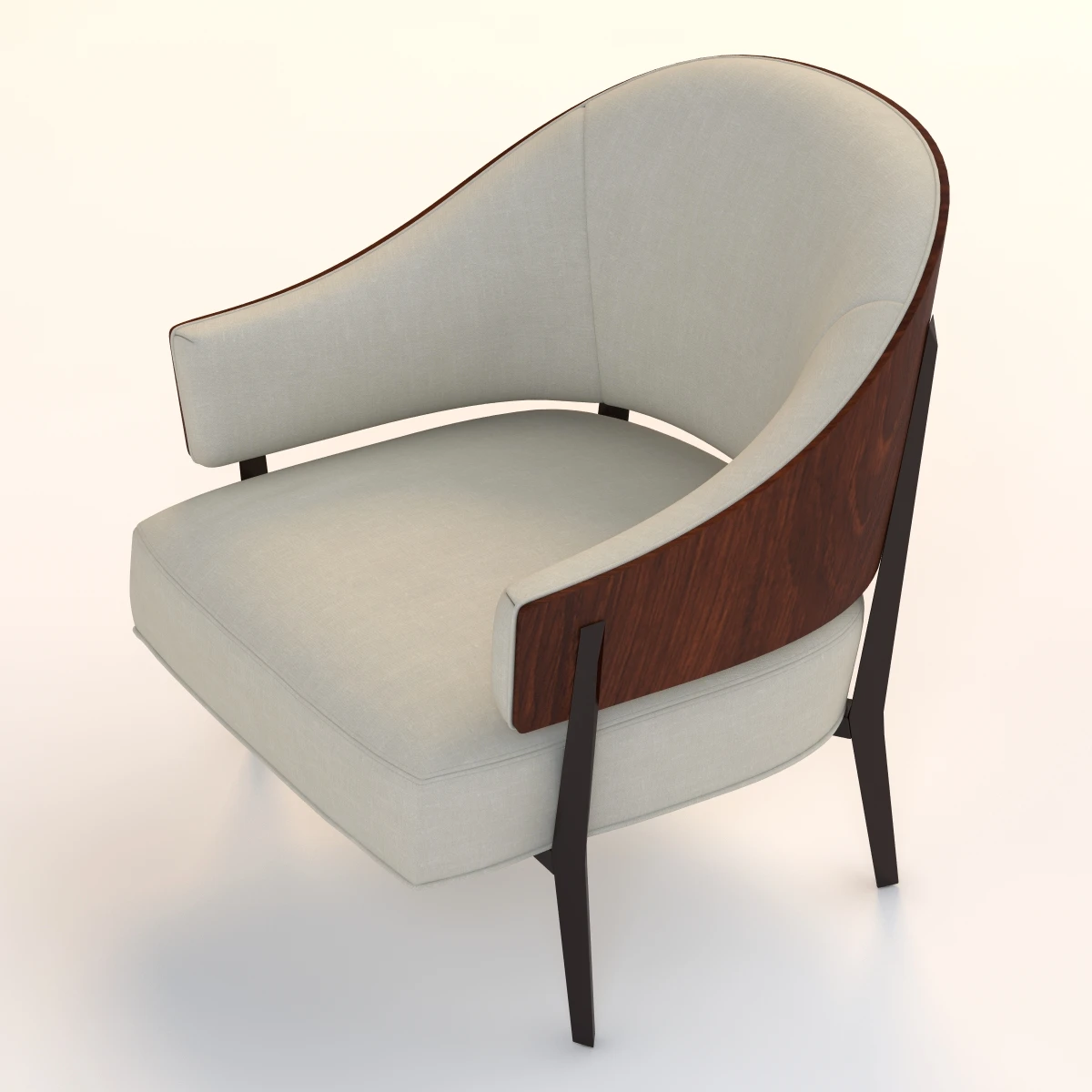 Kyoto Lounge Chair 3D Model_06