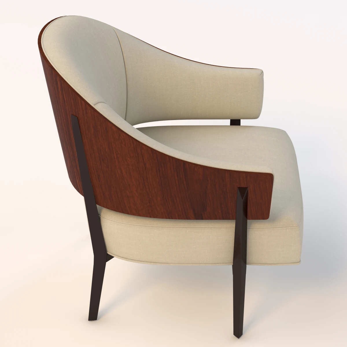 Kyoto Lounge Chair 3D Model_03