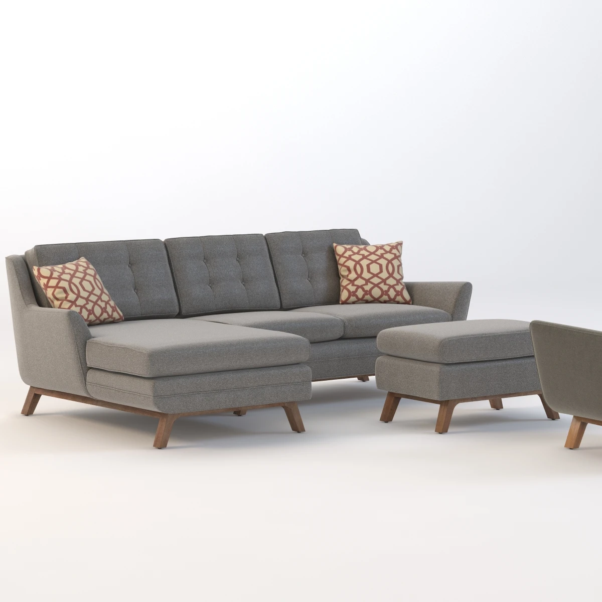 Joybird Eastwood Sofa Set 3D Model_01