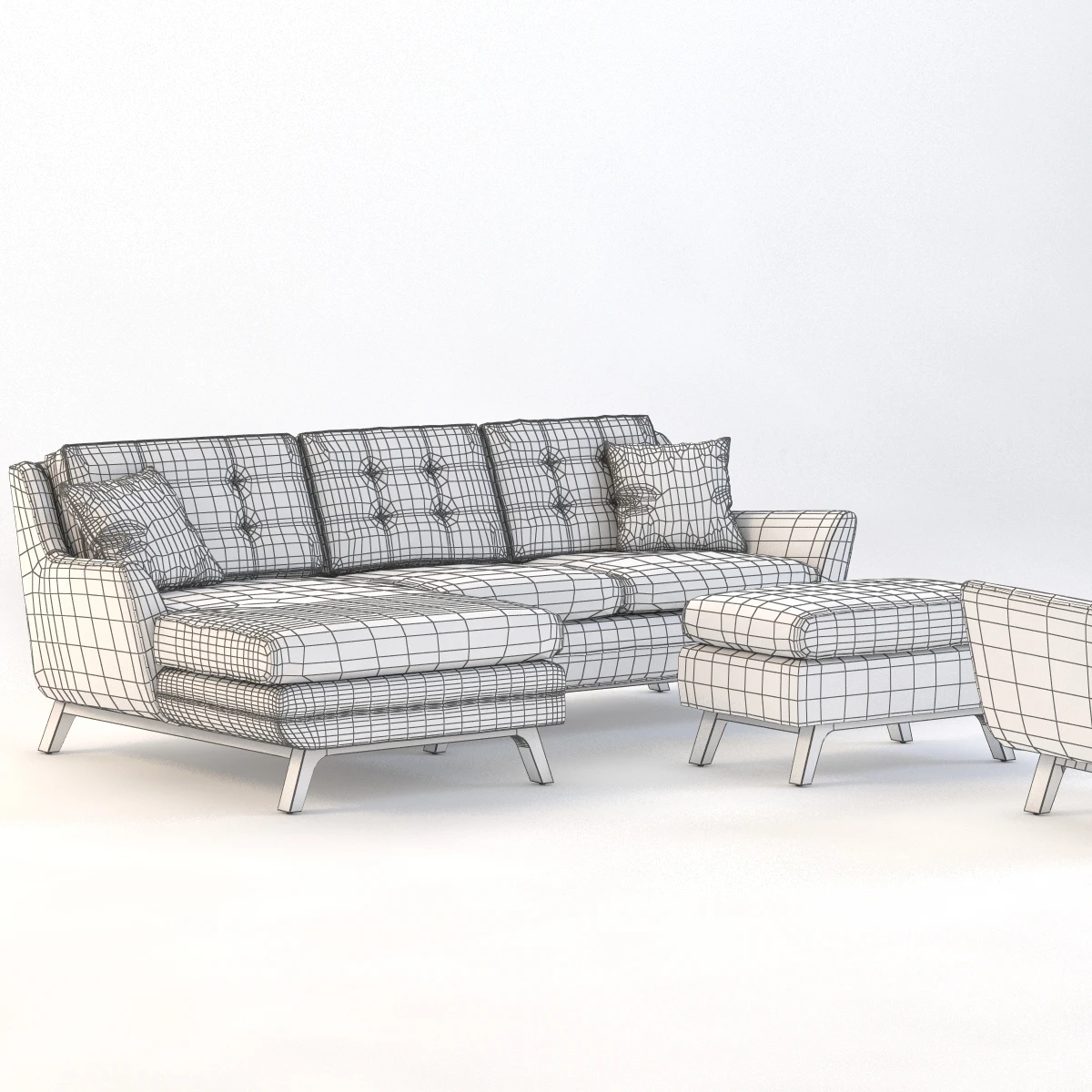 Joybird Eastwood Sofa Set 3D Model_09