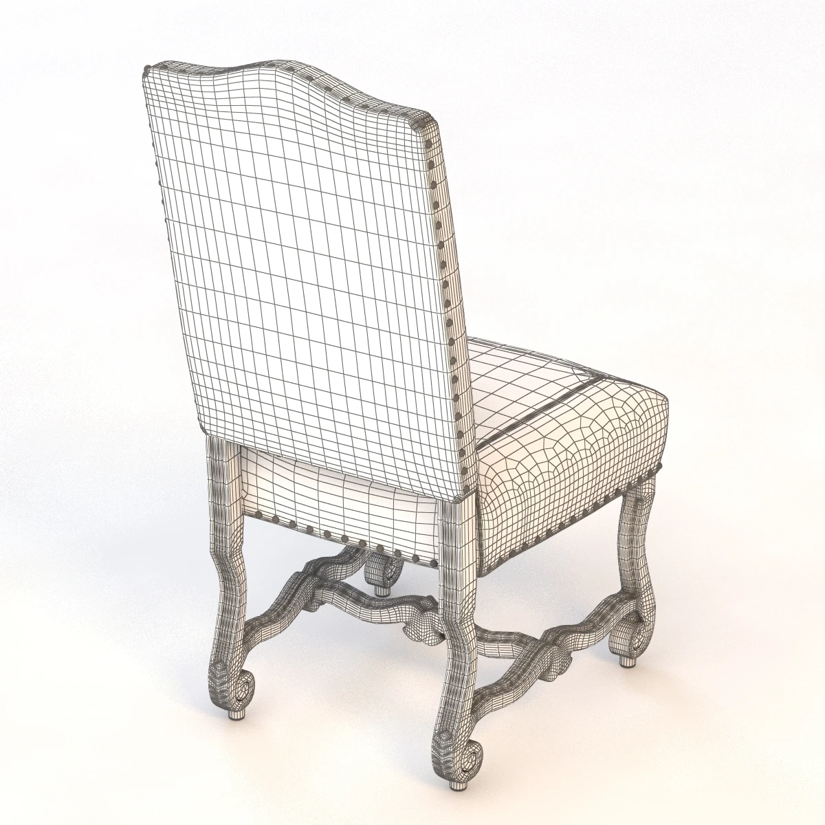 Lancaster Dining Side Chair 3D Model_010