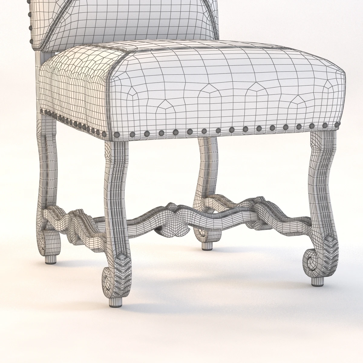 Lancaster Dining Side Chair 3D Model_011