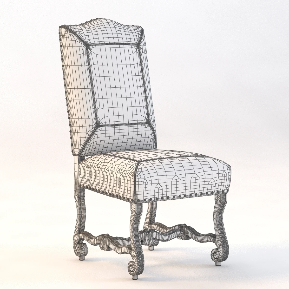 Lancaster Dining Side Chair 3D Model_09