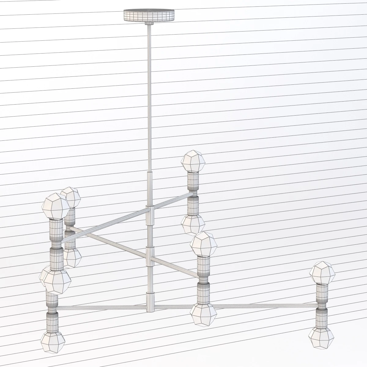 Dot Atomium Pendant by Lambert and Fils 3D Model_09